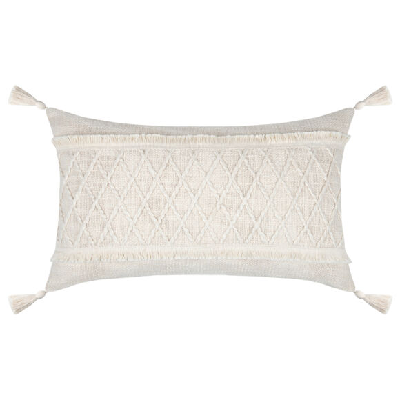Cuscino rettangolare cotone (30 x 50 cm) Butine Ecru