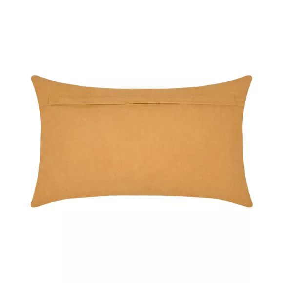 Coussin rectangulaire coton (50 cm) Happy Jaune curry