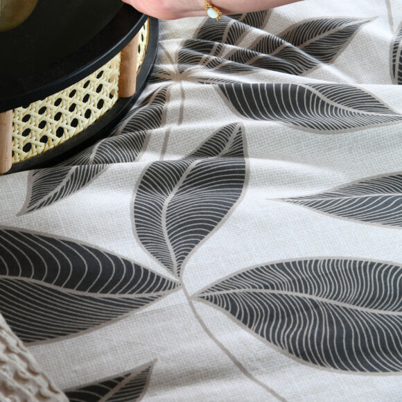 Funda nórdica en percal de algodón (240 x 220 cm) Matisse Gris