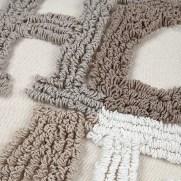 Cojín cuadrado en algodón (45 x 45 cm) Joanny Beige
