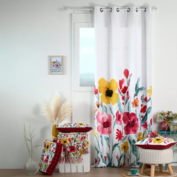 Jeté de canapé coton (125 x 150 cm) Lucya Multicolore