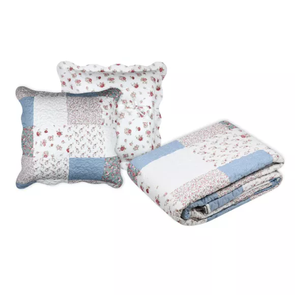 Couvre-lit et taie d'oreiller (180 x 240 cm) Agnes Multicolore