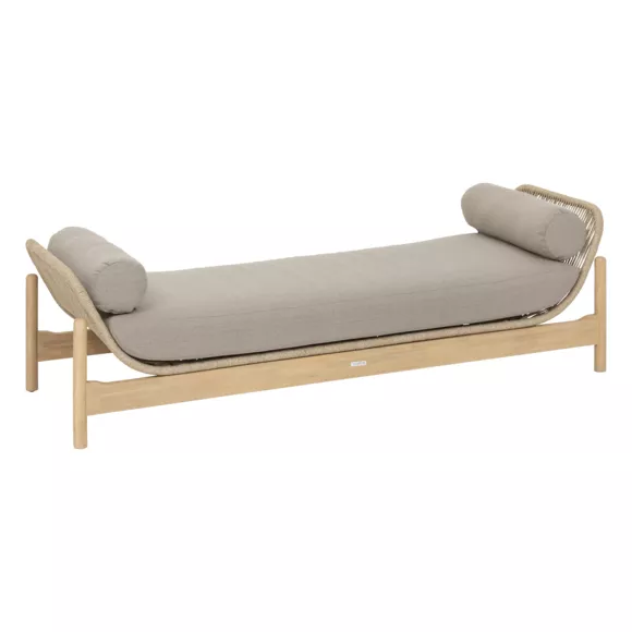 Tweepersoons zitbankje acacia hout  Deona - Taupe