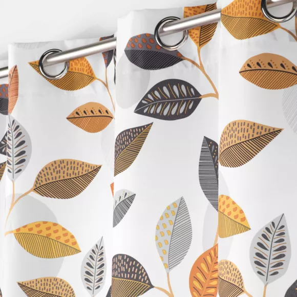 RIDEAU A OEILLETS 140 x 260 CM POLYESTER IMPRIME VAHINE