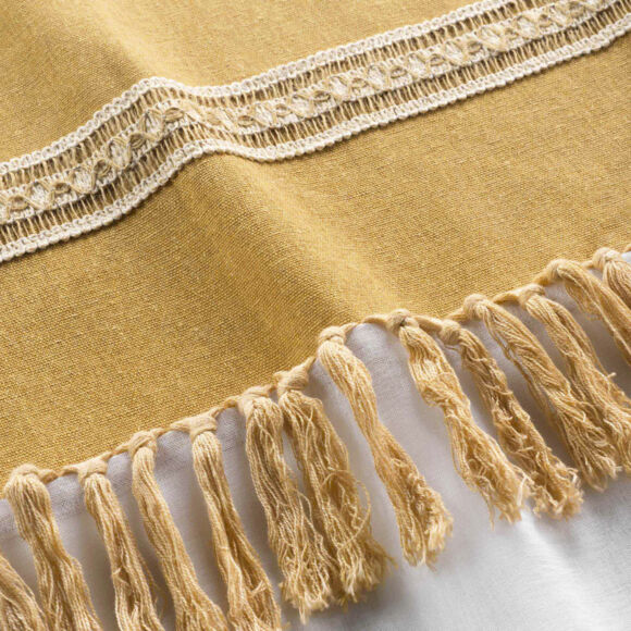 Visillo algodón (140 x 240 cm) Janara Amarillo ocre