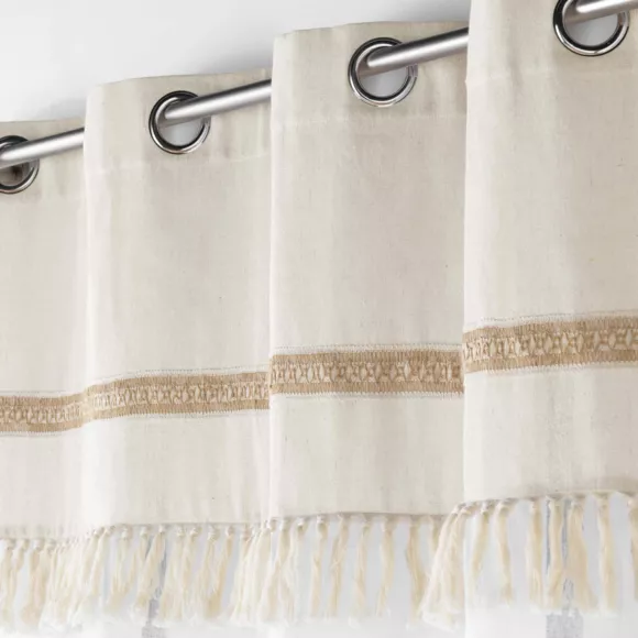 Tenda trasparente cotone (140 x 240 cm) Janara Beige