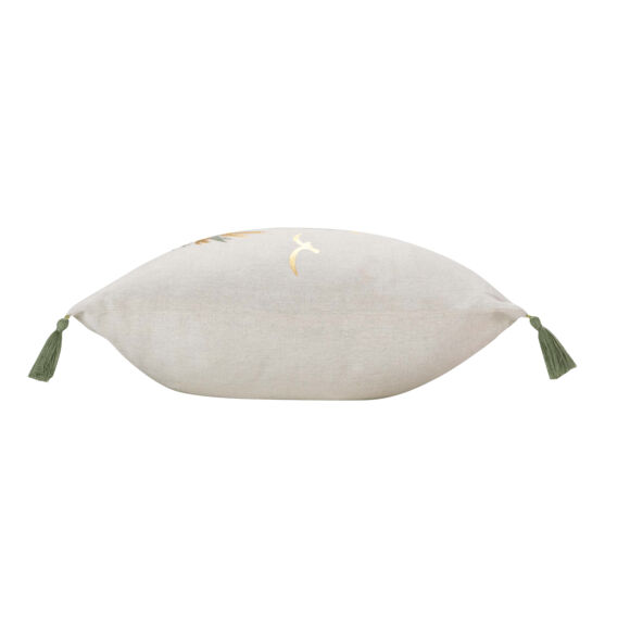 Cuscino quadrato cotone pon pon (45 x 45 cm) Papeete Verde salvia