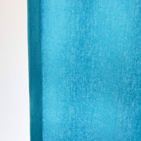 Rideau coton (140 x 260 cm) Pixel Bleu turquoise