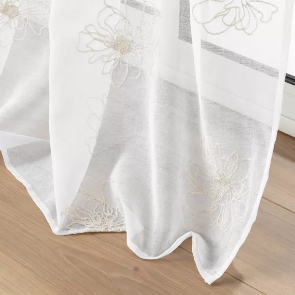 Visillo bordado (140 x 240 cm) Sublimini Oro