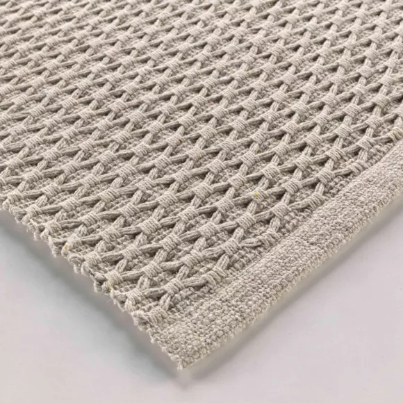TAPIS RECTANGLE 50 x 80 CM COTON/POLYESTER TISSE ALIVIA LIN