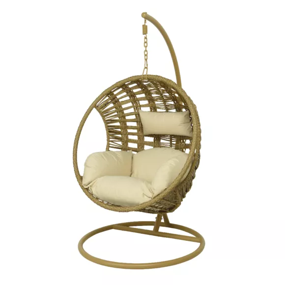 Silla colgante resina trenzada Jakarta - Natural