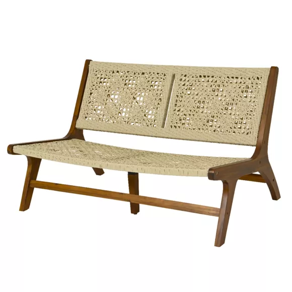 Banc verona resine tressee outdoor fsc 100%
blanc L81.00-W117.00-H72.00cm