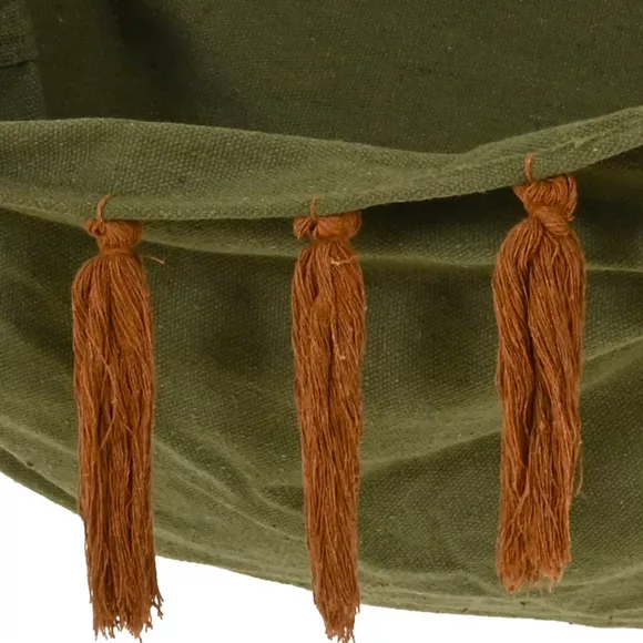 Fauteuil suspendu à franges - Vert