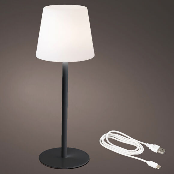 Lámpara de mesa sin cable Manhattan - Negro
