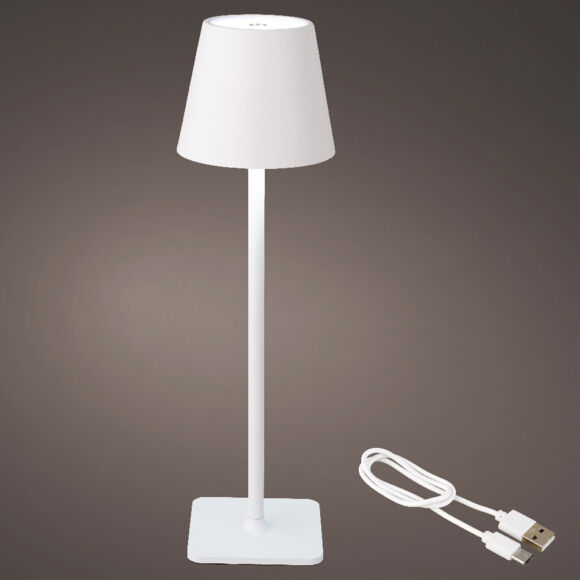 Lámpara de mesa sin cable Broklyn - Blanco