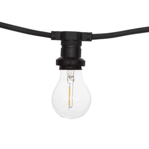 Guirlande lumineuse ampoule 5 m Guinguette 10 LED - Blanc froid