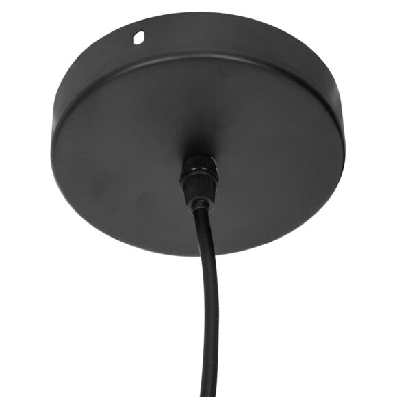 Hanglamp industrieel metaal (33 cm) Estée Zwart