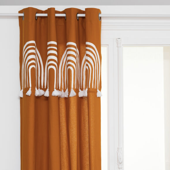 Vorhang aus Baumwolle (140 x 260 cm) Soleya Honiggelb