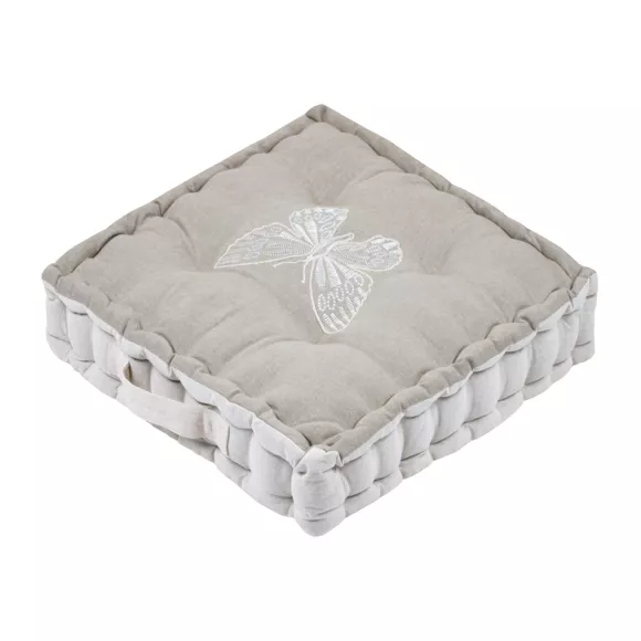 Coussin de sol coton (45 x 10 cm) Butine Beige