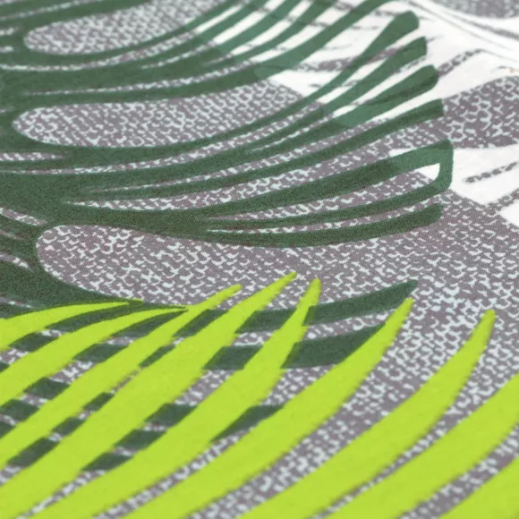 Housse de couette et deux taies coton (240 cm) Eden Verte