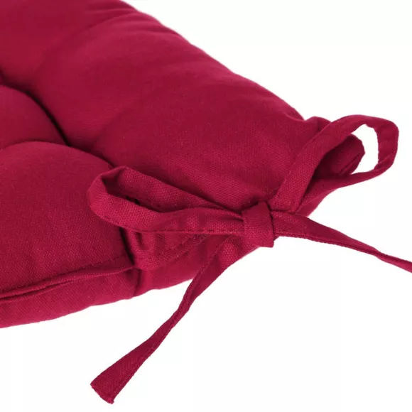 Coussin de chaise carré Datara Rouge 2