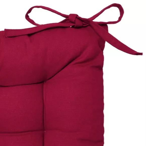 Coussin de chaise carré Datara Rouge 3