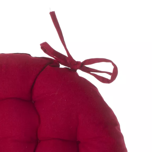Coussin de chaise rond Datara Rouge 2