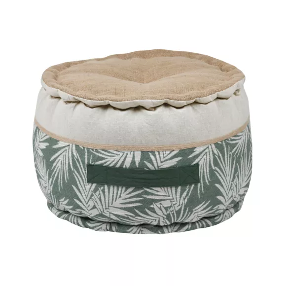 Coussin de sol coton grande hauteur (40 x 30 cm) Bunty Vert émeraude