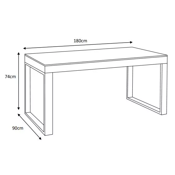 Tuintafel 8 zitplaatsen Aluminium/Keramiek Kore (180 x 90 cm) - Antraciet grijs