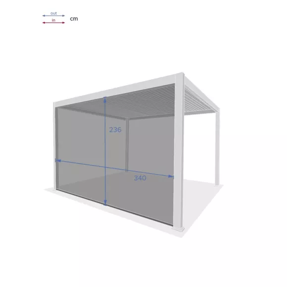 Store pour pergola Evora GM et PM - Ardoise