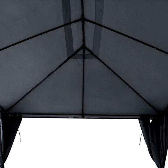 Ersatzdach für Pavillon Santorini (4 x 3 m) - Schiefergrau