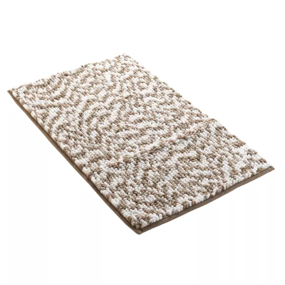 Alfombra de baño de microfibra (45 x 75 cm) Friza Marrón