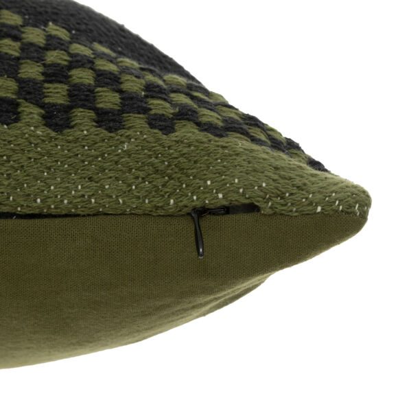 Cuscino rettangolare policotone (38 x 58 cm) Exotic panama Verde cachi