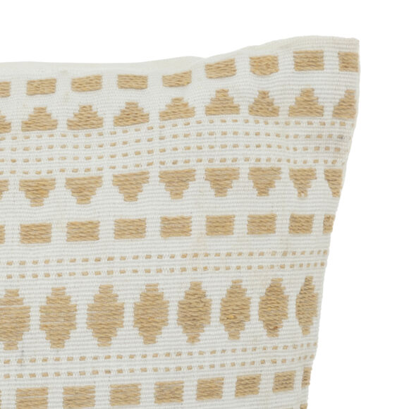 Cojín cuadrado de algodón pulido (38 x 38 cm) Micah Beige