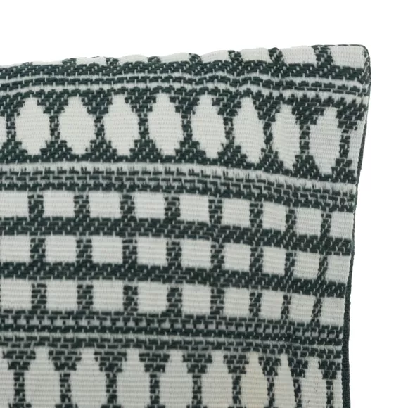 Cojín rectangular de algodón pulido (30 x 50 cm) Micah Azul