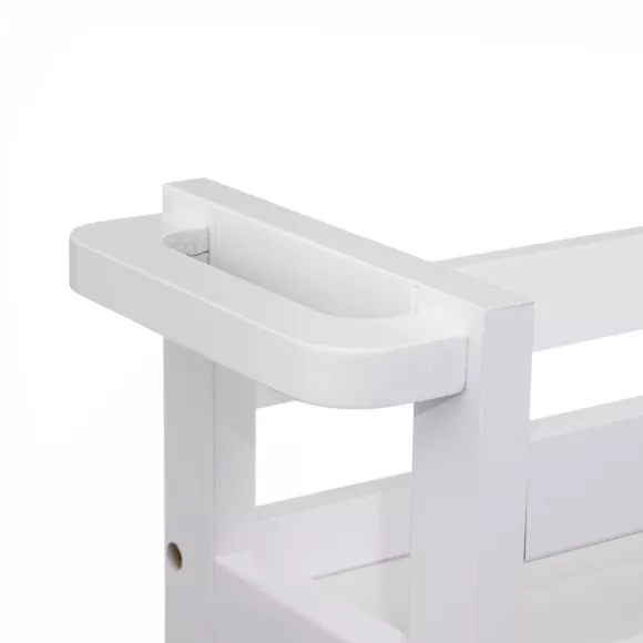 Carrito de cocina con ruedas 3 niveles (40 x 15 x 75 cm) Colorama Blanco