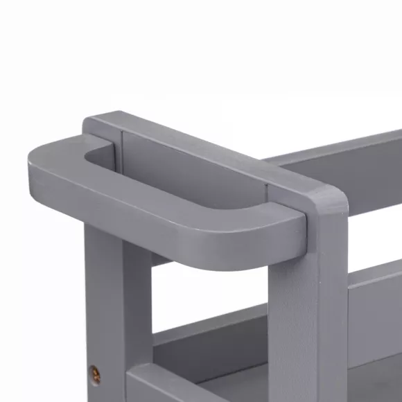 Carrito de cocina con ruedas 3 niveles (40 x 15 x 75 cm) Colorama Gris