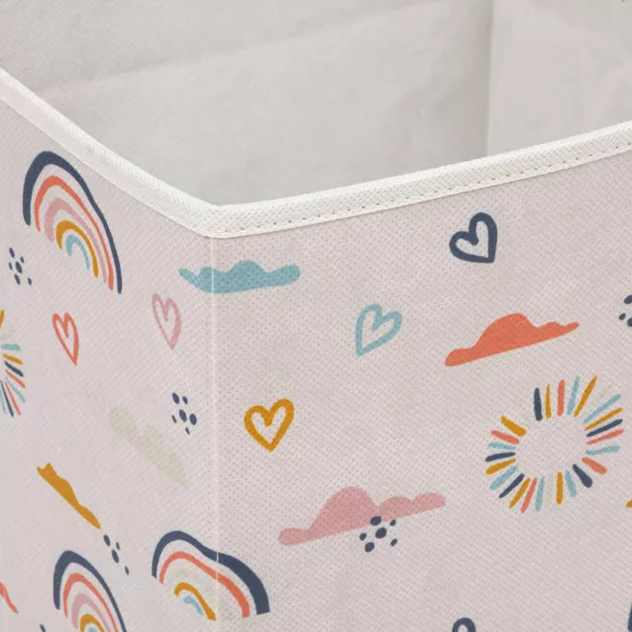 Cesta de almacenamiento infantil (29 x 29 cm) Arc-en-Ciel Multicolor