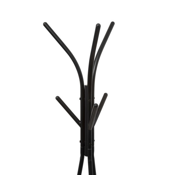 Perchero en metal y madera (175 cm) Jano Negro