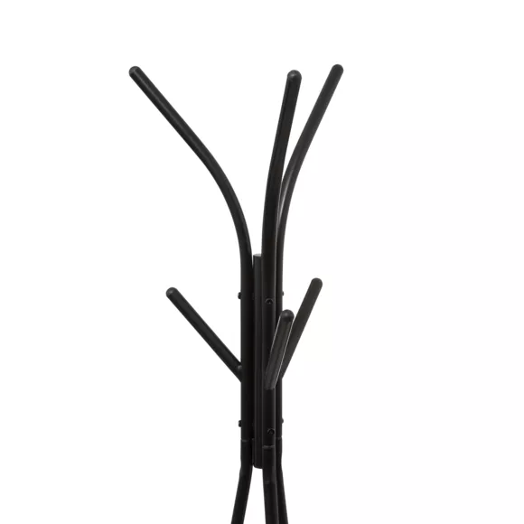 PORTE MANT MTL/BOIS JANO 6T L, 40 x P, 40 x H, 175 cm Noir