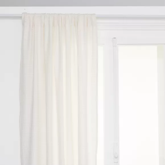 RIDEAU ABEIL WIDDY BL 130X260 L, 130 x P, 0,5 x H, 260 cm Ivoire