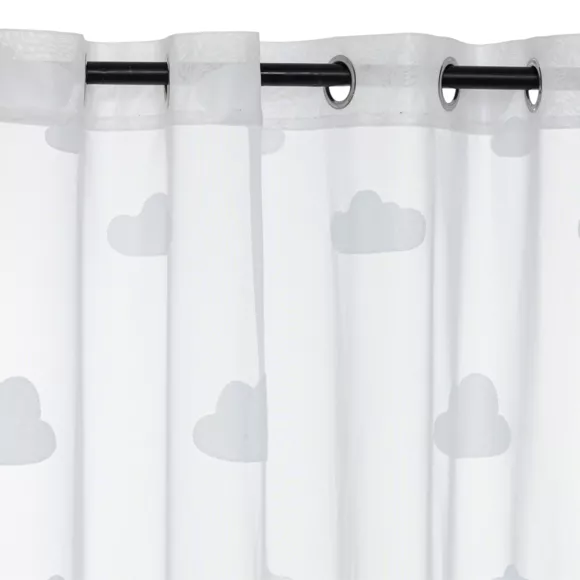 Visillo infantil (140 x 240 cm) Nuage Blanco