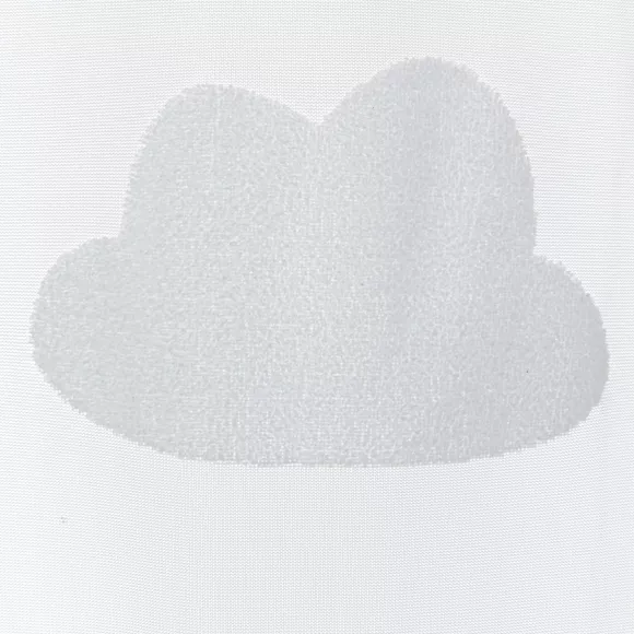 Visillo infantil (140 x 240 cm) Nuage Blanco