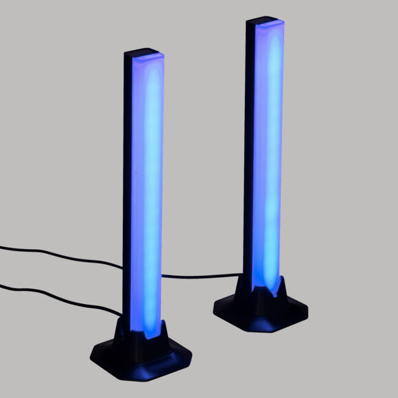 2er Set LED-Leuchtstäbe (9,15 x 32,5 cm) Paola Schwarz