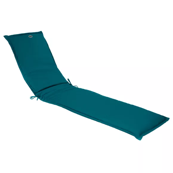 Coussin de transat déhoussable (L190 cm) Korai  Bleu canard