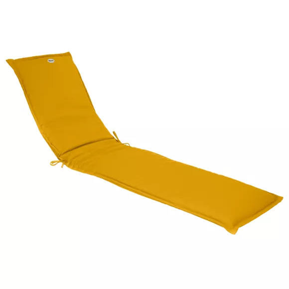 Coussin de transat déhoussable (L190 cm) Korai  Jaune moutarde