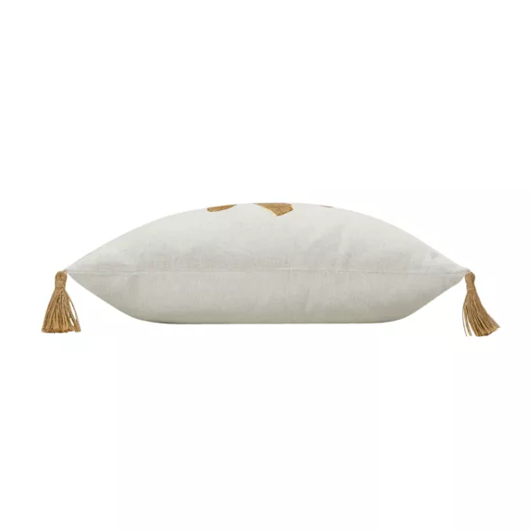 COUSSIN DEHOUS. COMPR. POMPONS 45 x 45 CM POLYCOTON IMP METALLISE THEA DES PLACE