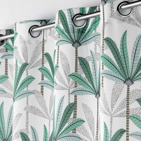 Vorhang aus Polyester (140 x 280 cm) Oasis Grün