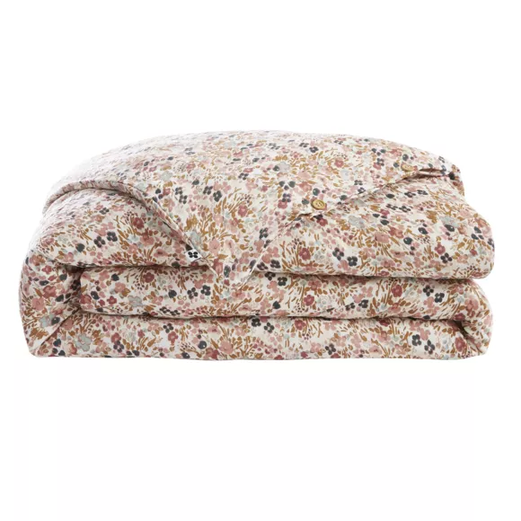 Housse de couette gaze de coton (260 cm) Capucine Multicolore 2