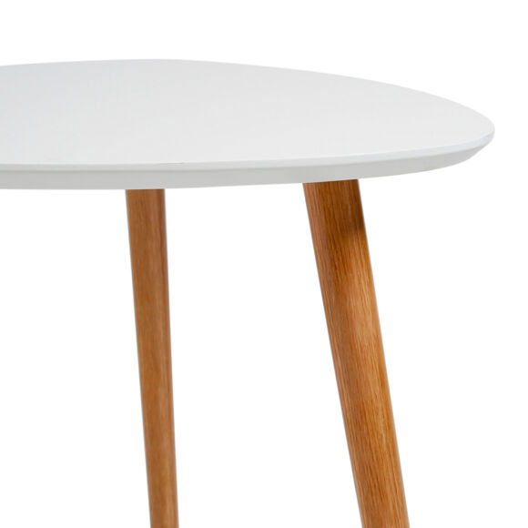 TABLE TRIP.BOIS BLANC X2 PM+GM Dim : 59.5x59.5xH48cm